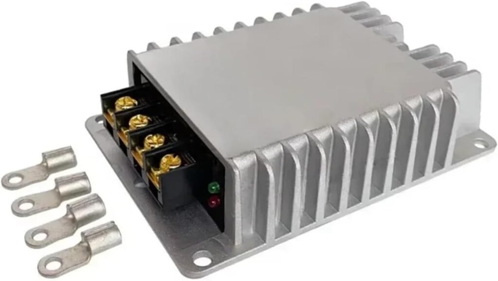 9V-32V 12v/24v to 14.5v 10A 10amp battery charger DC DC Power Converter for Lithium ion liFePO4 Batteries for RVs Boat Car(9V-32V-14.5V 10A)