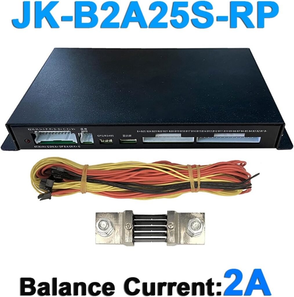 JK Battery Equalizer JK-B2A25S-RP JK Active Smart BMS for LiFePO4 Battery 3S to 25S Relay Max Current 600A 1000A Protection Board (Color : JK-B2A25S-RP)