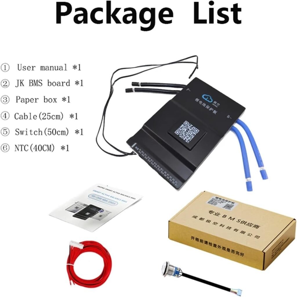 JK Battery Equalizer JK BMS Smart BMS 8S Lifepo4 200A BT Heating Function RS485 Lithium Battery Balance Board BMS 20S 12V 24V with Blancer