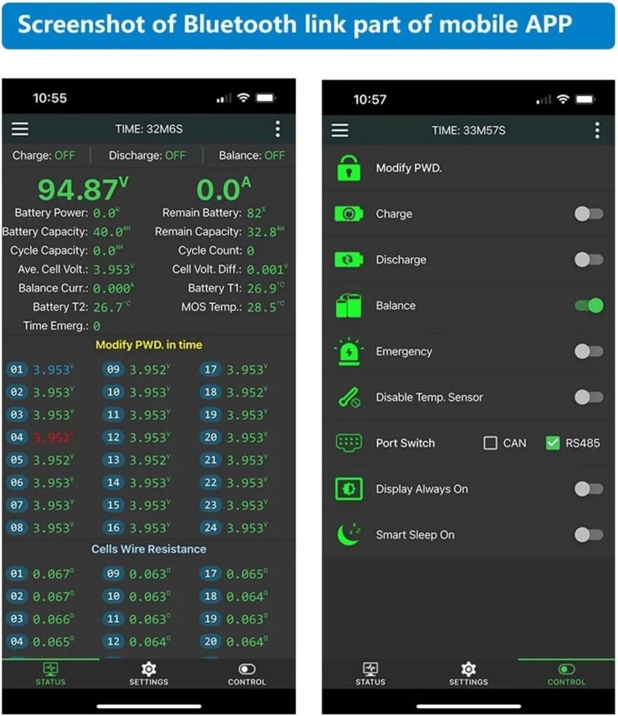 JK BMS Battery Equalizer Jk Smart BMS Balance BT 8s 10s 16s 20s 21s 24s Balance Current 60A 80A 100A 120A 150A 200A 600A Liion Lifepo4 Lto Battery Protection Module (Color : B2A24S20P-HC, Si