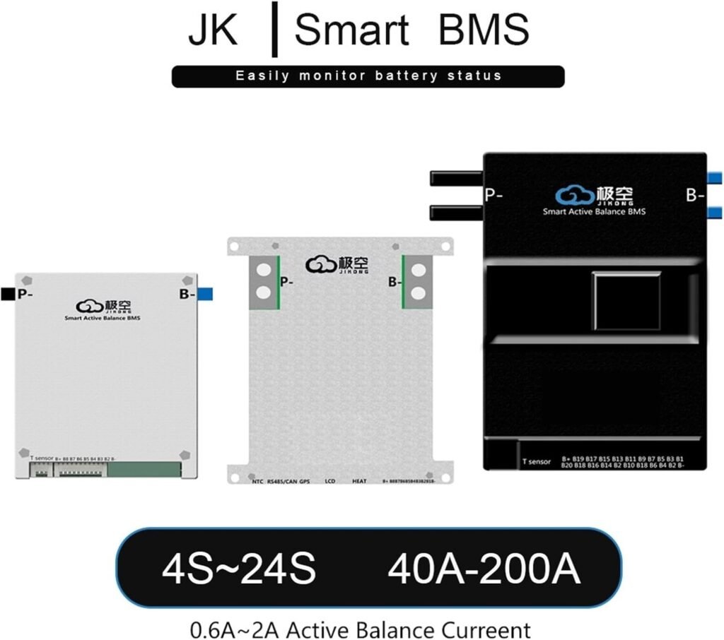 JK BMS Battery Equalizer Jk Smart BMS Balance BT 8s 10s 16s 20s 21s 24s Balance Current 60A 80A 100A 120A 150A 200A 600A Liion Lifepo4 Lto Battery Protection Module (Color : B2A20S20P-HC, Si JK BMS Battery Equalizer Jk Smart BMS Balance BT 8s 10s 16s 20s 21s 24s Balance Current 60A 80A 100A 120A 150A 200A 600A Liion Lifepo4 Lto Battery Protection Module (Color : B2A20S20P-HC, Si