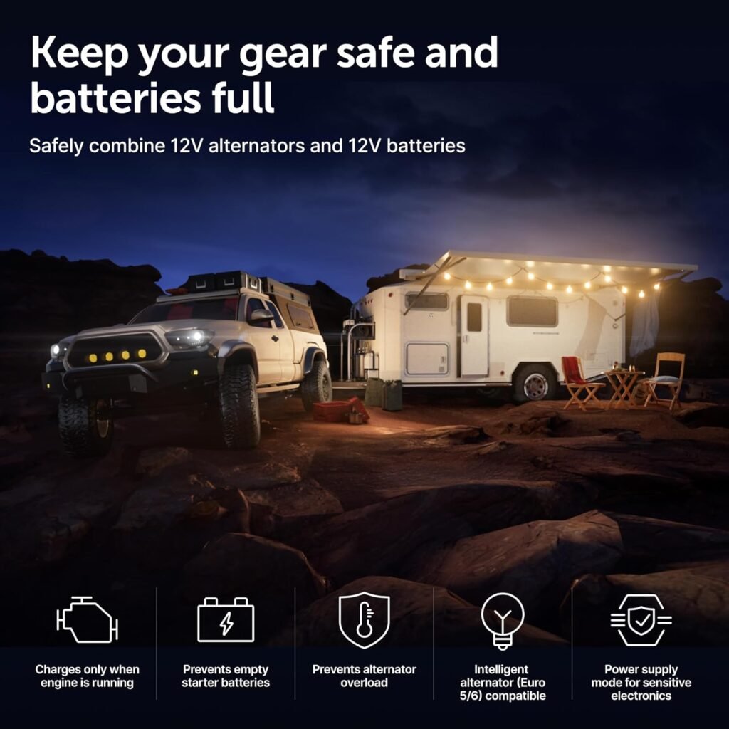 Victron Energy Orion XS Smart DC to DC Battery Charger 12/12 50A (700W) - IP65 Dust  Waterproof - Fully Configurable - Remote Management Possible - Advanced Battery Protection