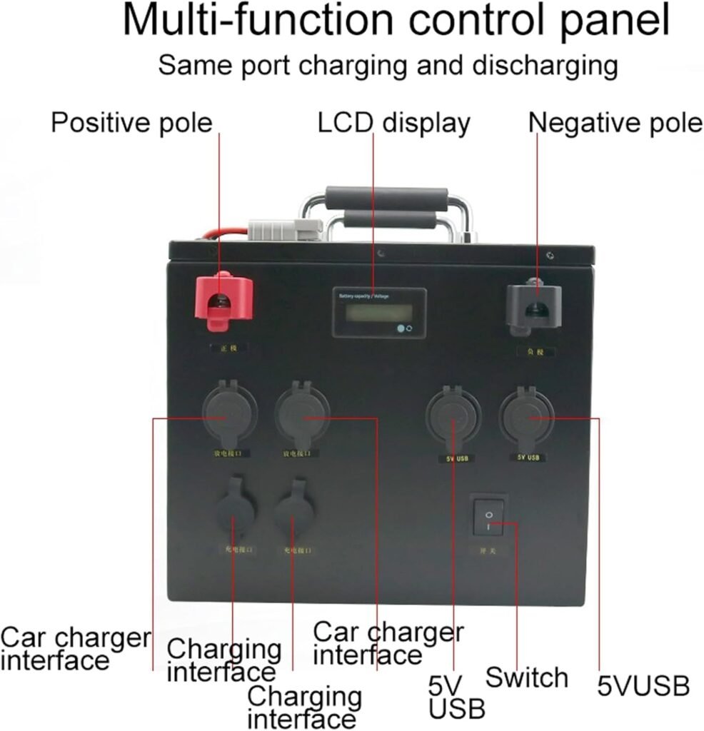 12V 24V Tourist Sightseeing Car Lithium Battery 100AH ​​200AH 300AH 400AH 500AH LiFePO4 Battery Outdoor Photovoltaic Energy Storage RV Battery,12V 400AH