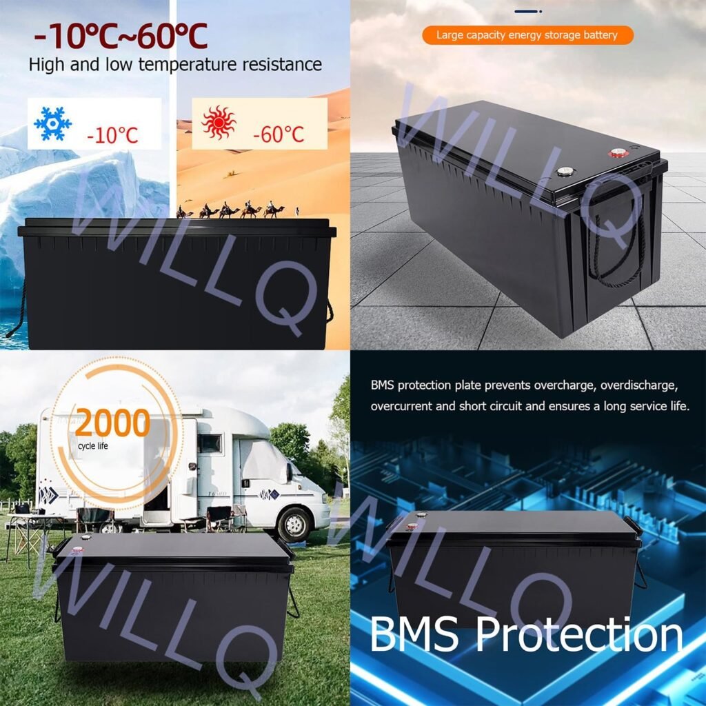 25.6V 100AH 150AH LiFePO4 Battery 24V Lithium Battery High Power Home Reserve Power Electric Yacht RV Solar Energy Storage 24 Volts Spare Battery Pack