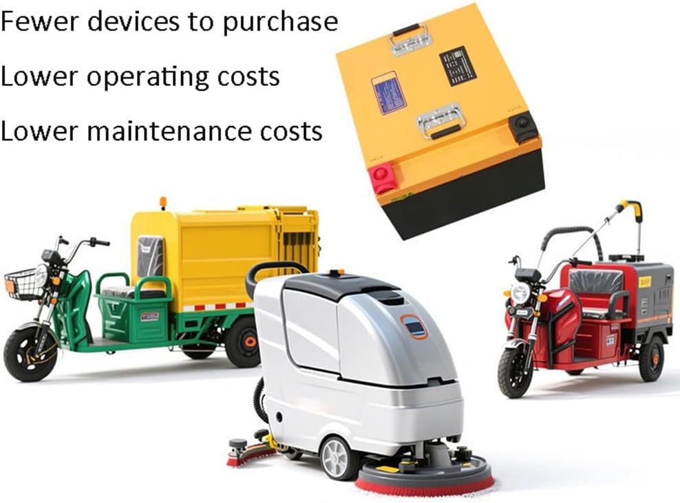 25.6V 100Ah 205Ah Floor Scrubber LiFePO4 Lithium Iron Phosphate Battery 24V Sweeping Robot Battery for 0-5250W Motor with Charger