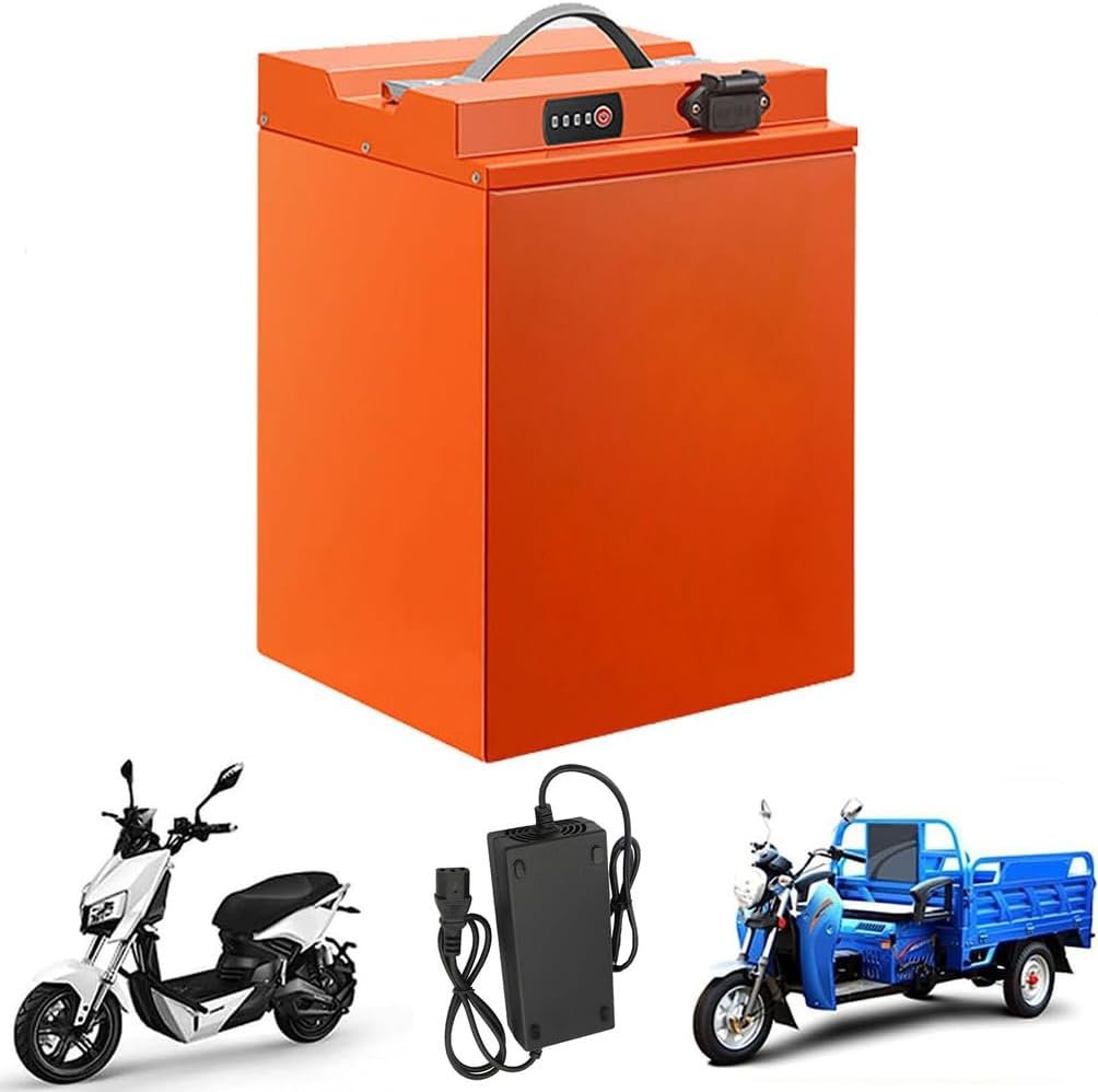 48V 60V 72V Lithium Battery 26Ah 45Ah 55Ah 63Ah 65Ah 76Ah LiFePO4 Battery for 1250W-5450W Motor Kits with Charger and Power Display