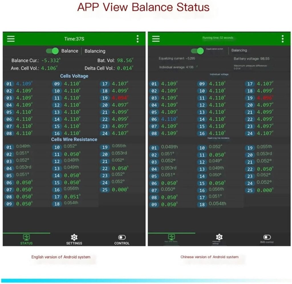 JK BMS Battery Equalizer 2-24S BMS Active High Performance Battery Differential Pressure Compensation Repair Instrument Li-ion Discharge Instrument 5A Current (Color : 2-24S 5A, Size : BMS)