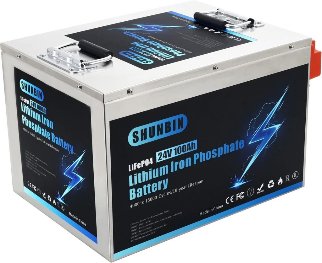 Lifepo4 100ah 24V Lithium iron phosphate battery for Solar System/Motor Home/Boat/Golf Carts/RV car battery Waterproof 24V lifepo4 battery With fast charger