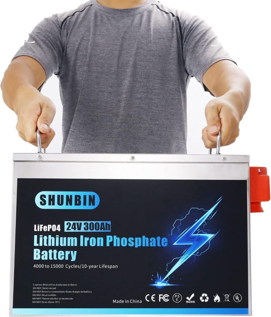 Lifepo4 300ah 24V Lithium iron phosphate battery for Solar System/Motor Home/Boat/Golf Carts/RV car battery Waterproof 24V lifepo4 battery With fast charger