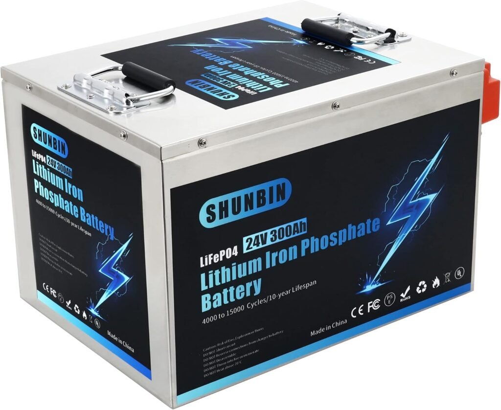 Lifepo4 300ah 24V Lithium iron phosphate battery for Solar System/Motor Home/Boat/Golf Carts/RV car battery Waterproof 24V lifepo4 battery With fast charger