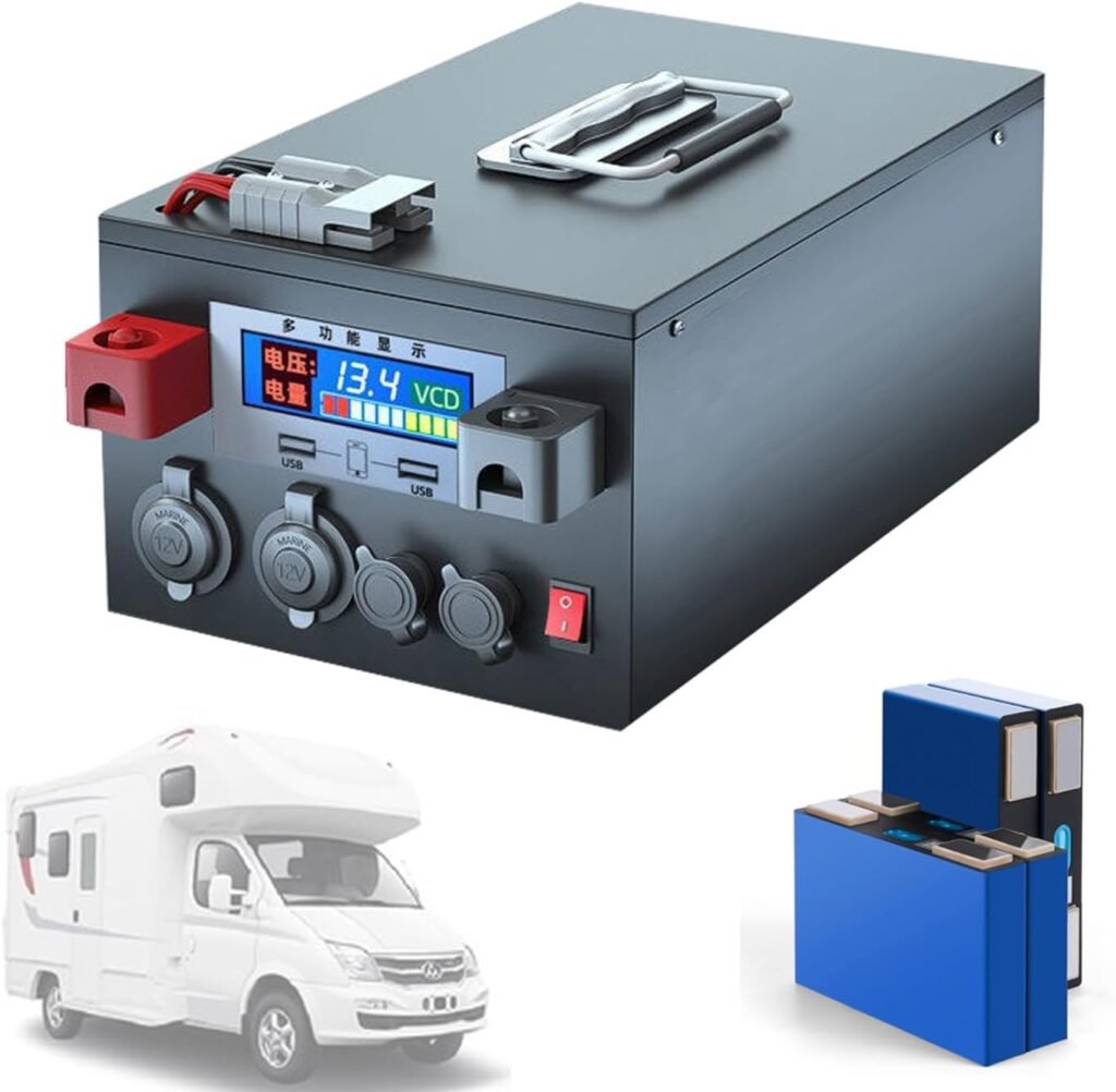 LiFePO4 Battery 12V Lithium Battery Pack 200Ah 300Ah 400Ah 500Ah Lithium Iron Phosphate Battery with BMS Protection Maintenance-Free Battery for Motorhome/Camping