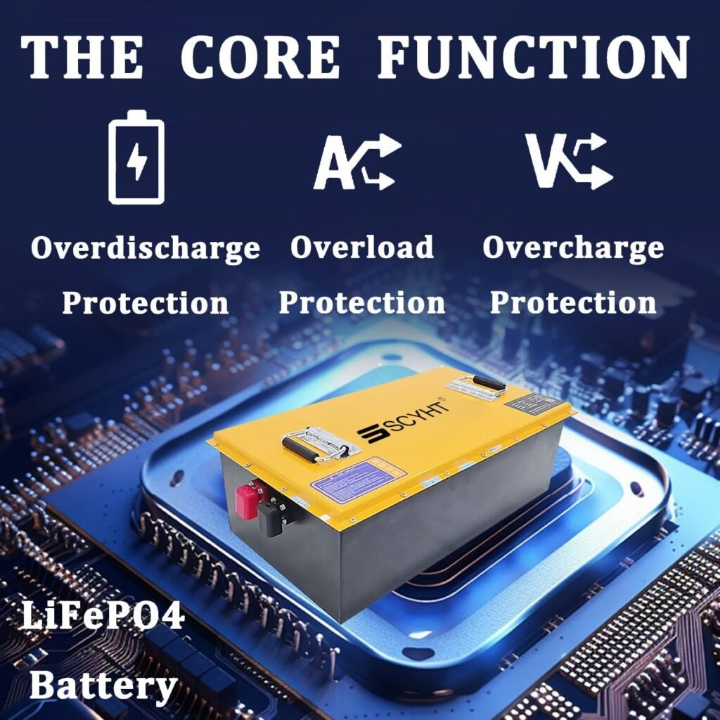Lithium Battery 60V 42Ah 63Ah 84Ah LiFePO4 Battery 60V Li-ion Batteries for Tricycle Wheelchair Backup Power with BMS for 250W - 5376W Motor Kit