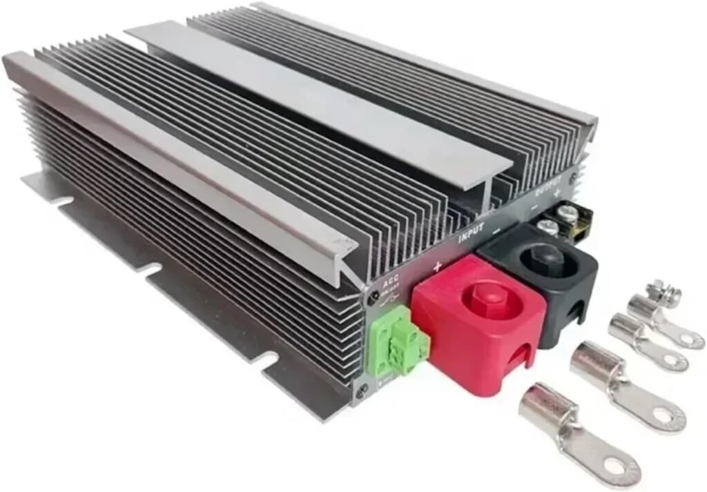 12V/24V TO 58V 10A-30A Step Up Boost Converter Battery Charger Dc To Dc Waterproof for 48V Life-po4 RVs Auxiliary Battery(12V24V-58V30ACharger)