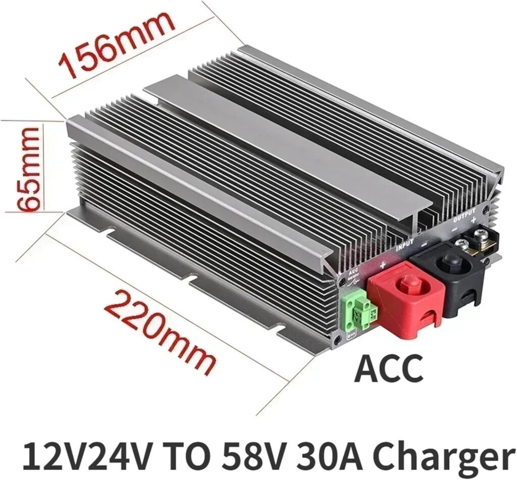 12V/24V TO 58V 48V 20A 30A Lifepo4 Lithium Battery Charger boost step up module converter 24 Volt to 48 Volt for automotives(58V30A Charger) 12V/24V TO 58V 48V 20A 30A Lifepo4 Lithium Battery Charger boost step up module converter 24 Volt to 48 Volt for automotives(58V30A Charger)