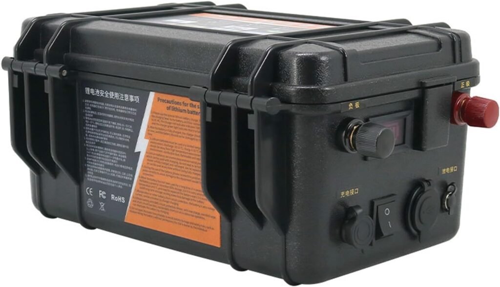 24V 12V LiFePO4 Lithium Iron Phosphate Battery Pack 60Ah-200Ah Built-in BMS for Electric Boat Motor Fishing Boat Propeller Marine Propulsion Battery