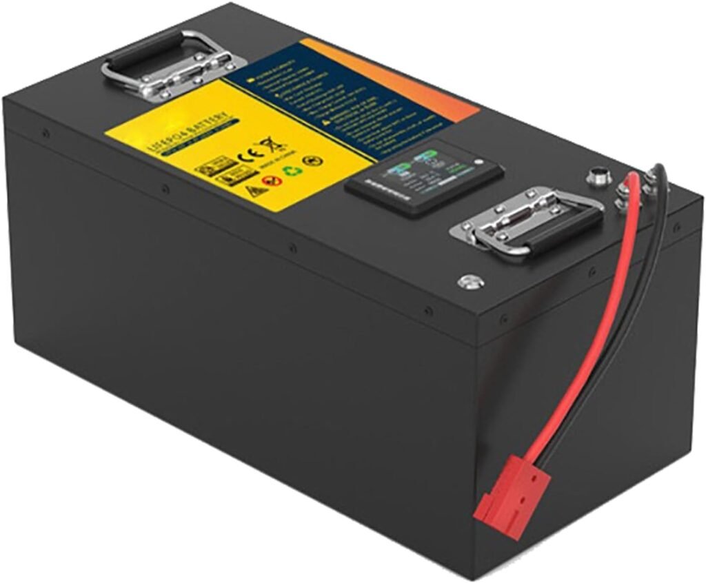 24V LiFePO4 Battery 24V 200AH Lithium Iron Phosphate Battery Built-in BMS Rechargeable AGV Robot Battery for Floor Scrubber/Golf Cart/Transporter/Forklift/RV Backup Battery