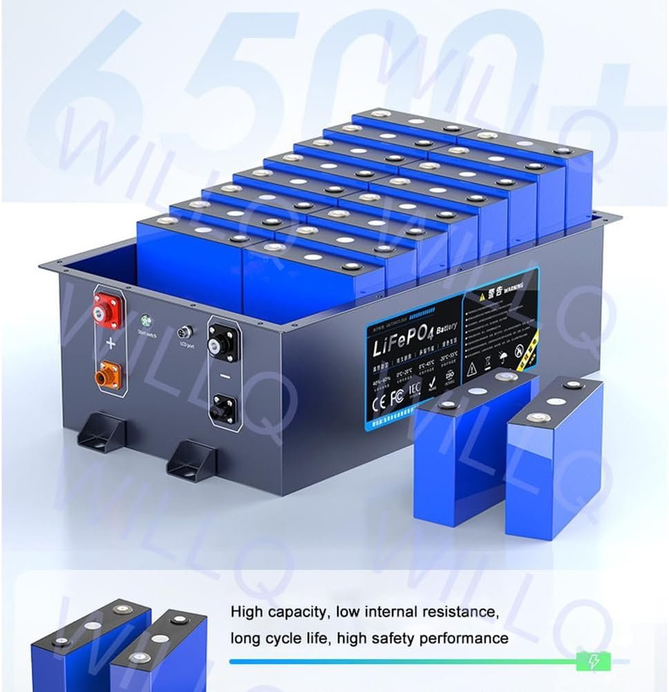 36V 35Ah 55Ah 80Ah 100Ah 120Ah 150Ah 200Ah 300Ah Golf Cart Battery LiFePO4 Battery with Charger and LCD Touchscreen Built-in BMS and Bluetooth