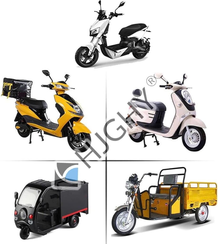 48V 65Ah Lithium Battery 60V 55Ah LiFePO4 Battery 72V 42Ah Removable Batteries with Charger Electric Motorcycle Batteries for 2500W-4600W Motor