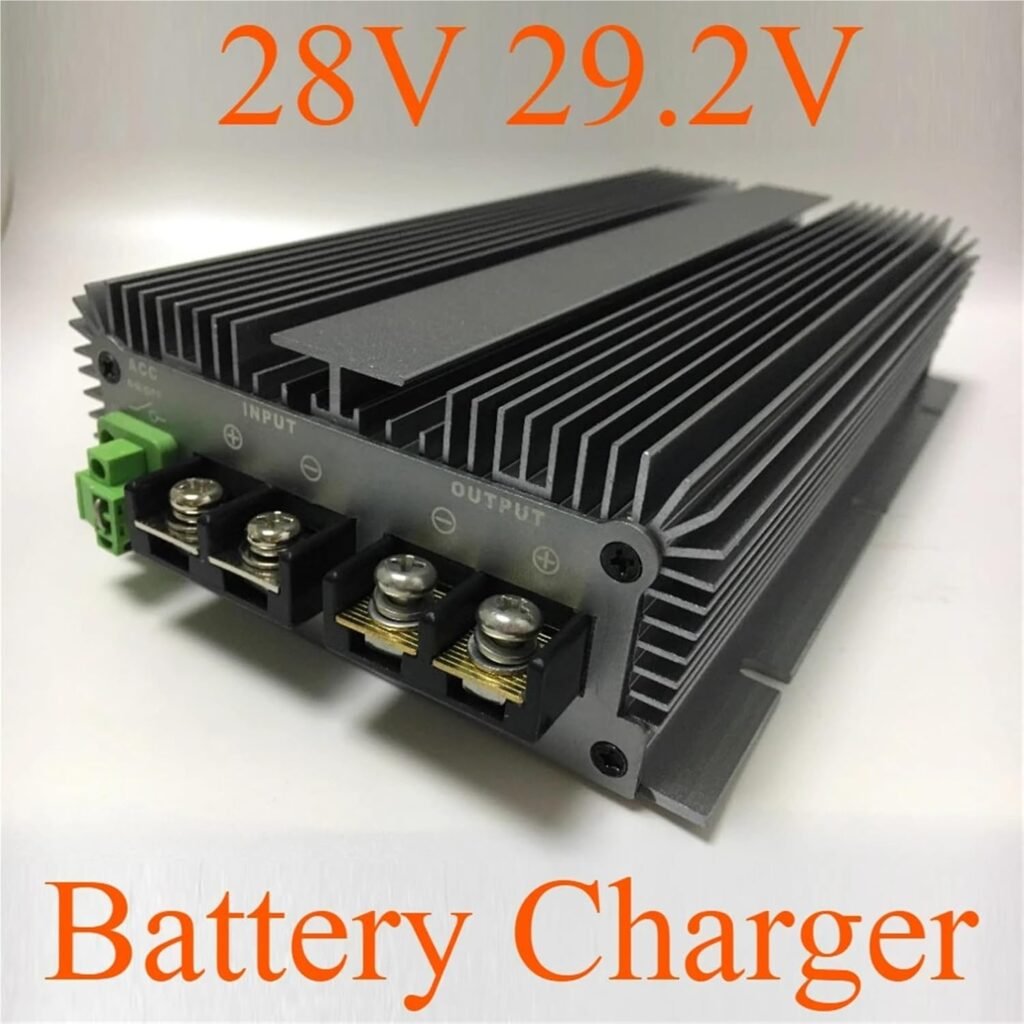 Battery Charger DC DC 12V to 24V Step Up Converter 3A-100A For 28V Lead Acid Battery and 29.2V LiFePO4 Auxiliary Battery(12V-29.2V 20ACharger)