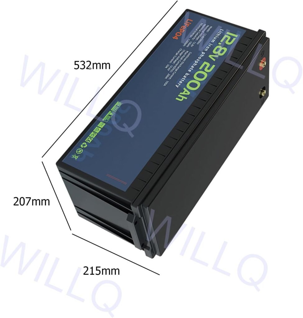 Lithium Battery 12V 300Ah 200Ah 150Ah 100Ah 50Ah LiFePO4 Batteries with BMS 12.8V Rechargeable Lithium Iron Phosphate Battery for Solar Marine Trolling Motor
